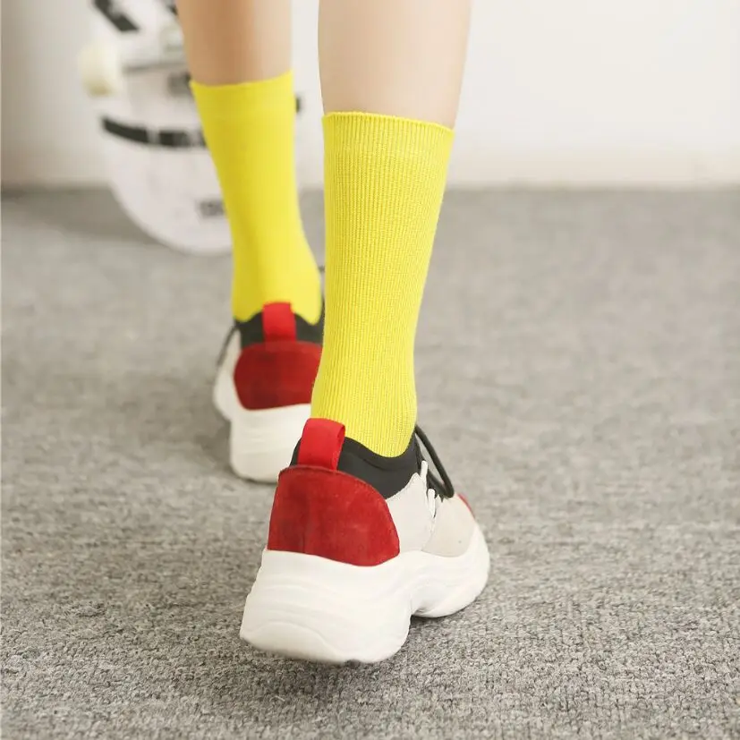 sweeyu Calcetines largos de algod/ón para ni/ñas y mujeres