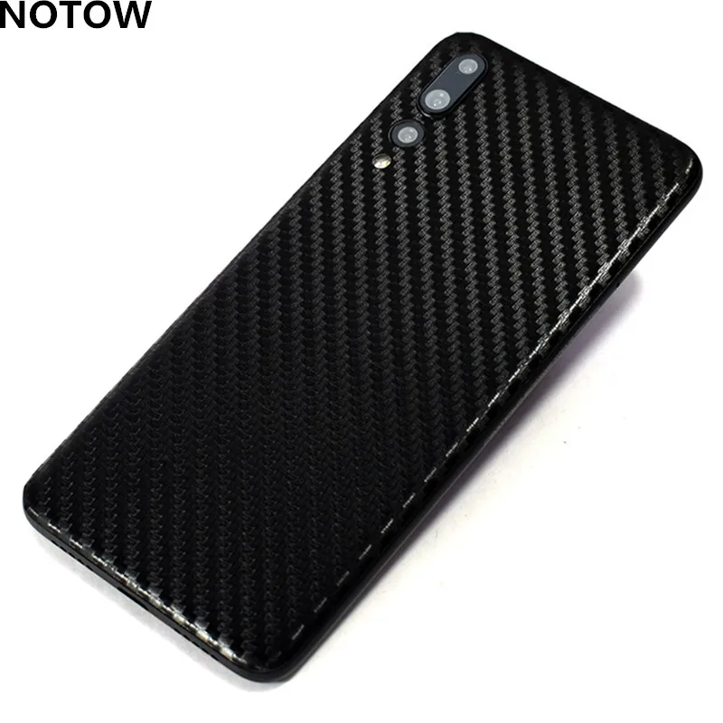 

NOTOW Fashion 3D Carbon Fiber Back Paste Protective Film Sticker case For Huawei P20/P20Pro Decorative color film stickers