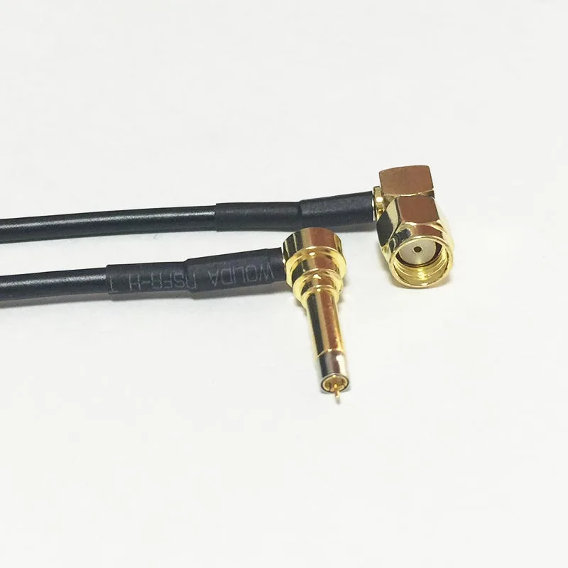 

New Wireless Modem Wire RP-SMA Male Plug Right Angle To MS156 Right Angle Connector RG174 Cable 20CM 8" Wholesale Pigtail