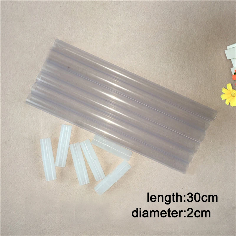 

4 Pcs/set 30*2cm Transparent Plastic Balloon Column Balloon Connect Base Accessories Tubes Sticks for Balloons Rod No Base Stick