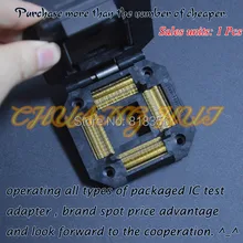 IC51-1444-648 тестовое гнездо QFP144 TQFP144 LQFP144 IC Разъем шаг = 0,65 мм Размеры = 28x28 мм 32x32 мм