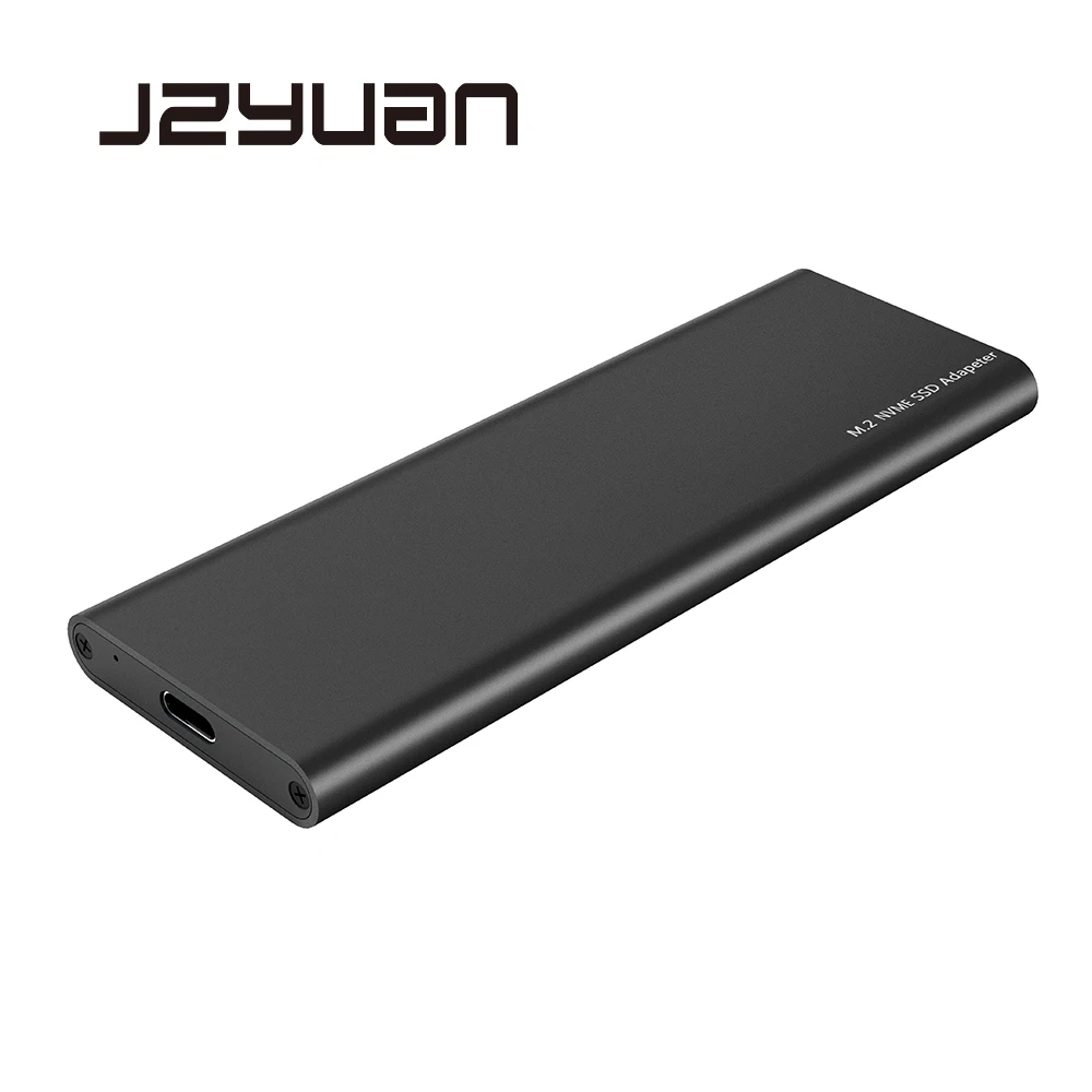 

JZYuan USB C 3.1 to M.2 NVME 10Gbps HDD Enclosure M.2 PCI-E SSD Hard Disk Drive BOX M-KEY to USB-C Support 2230 2242 2260 2280