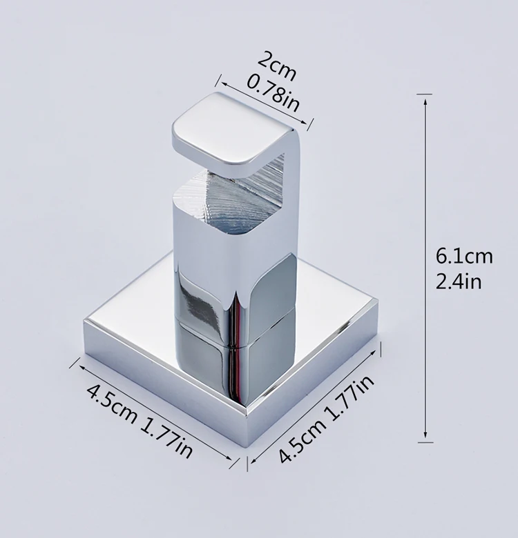 FLG хромированная отделка Настенные крючки для ванной латунный крючок для полотенец Настенный держатель аксессуаров для ванной крючки для пальто G133-10C