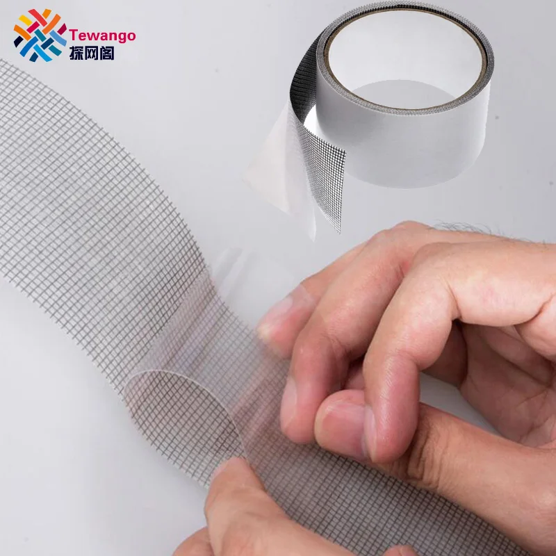 

Tewango Screen Net Repair Patch 5cmx 200cm Strong Adhesive Mesh Tape For Broken Mosquito Net Window Fly Screen Door Insect 3pcs