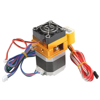 

HOT-Mk8 Extruder 0.4Mm Nozzle 1.75Mm Filament Kit J-Head Extrusion Hotend Head 3D Printers Parts With Motor Throat Aluminum Pa