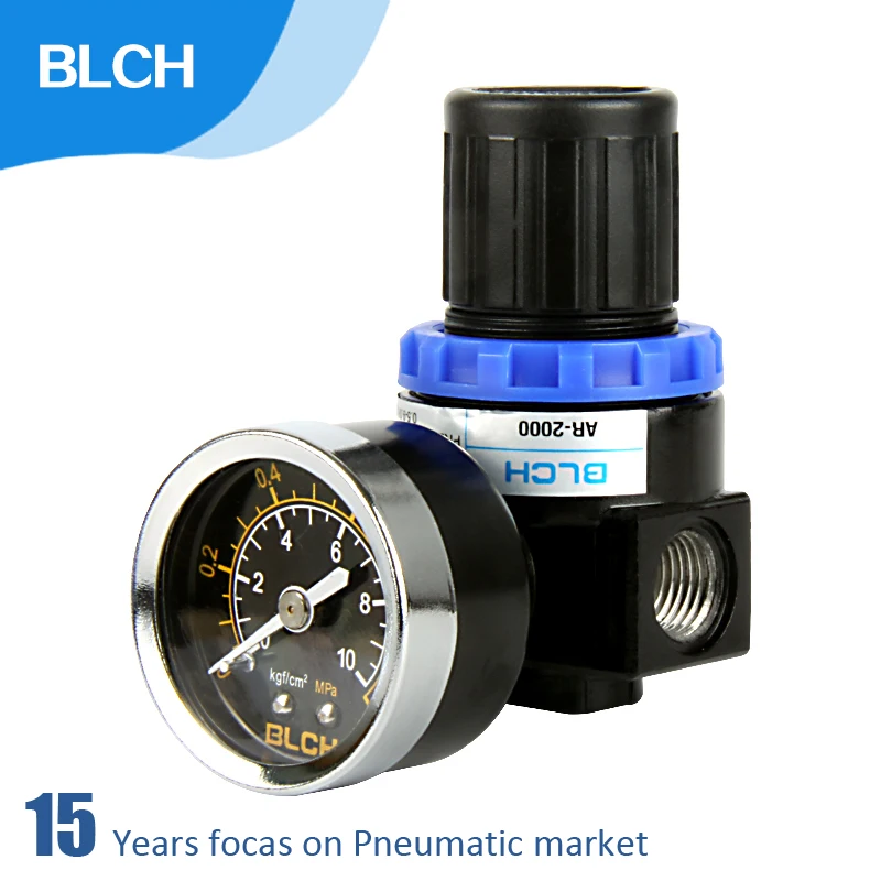 

BLCH AR2000 Air Control Compressor Pressure Relief air regulator Valve G1/4'' air treatment units mini pressure regulator
