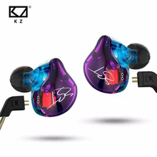 Original KZ ZST 1DD+1BA Hybrid In Ear Earphone Balanced Armature HIFI DJ Monito Running Sport Earphones Earplug Headset Earbud