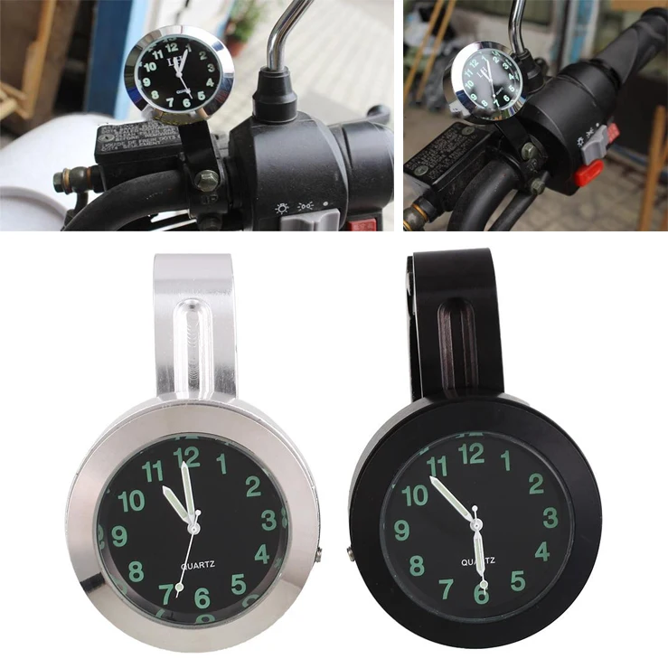

Motorcycle Handlebar Mount Clock with Buckle Universal Waterproof Accessory