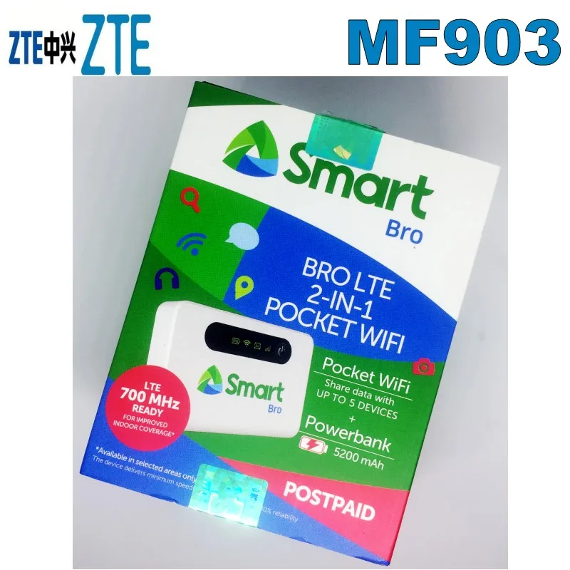 Wi Fi роутер ZTE MF903 4G LTE 5200 мАч с портом lan|3G/4G роутеры| |