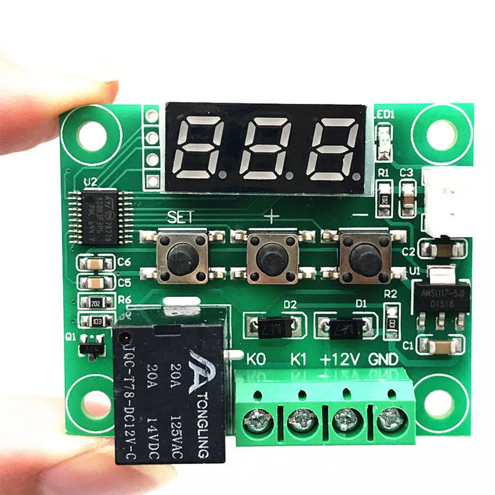 DC 12 V-50~ 110C мини-термостат цифровой регулятор Температура контроллер переключателя пластины Водонепроницаемый NTC Сенсор для инкубатора темп