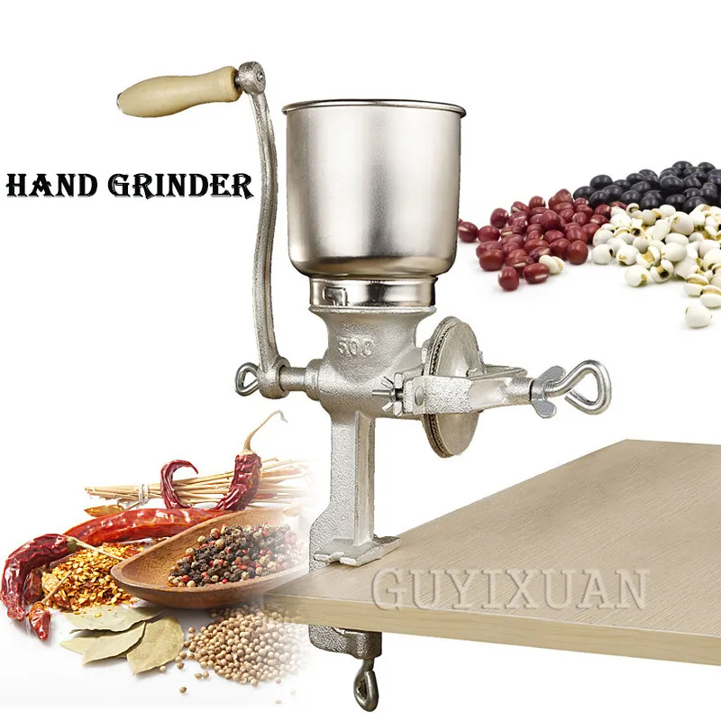 

Small Manual Whole grains Grinder Household stainless steel Grinder Multifunction Coffee beans Grinder