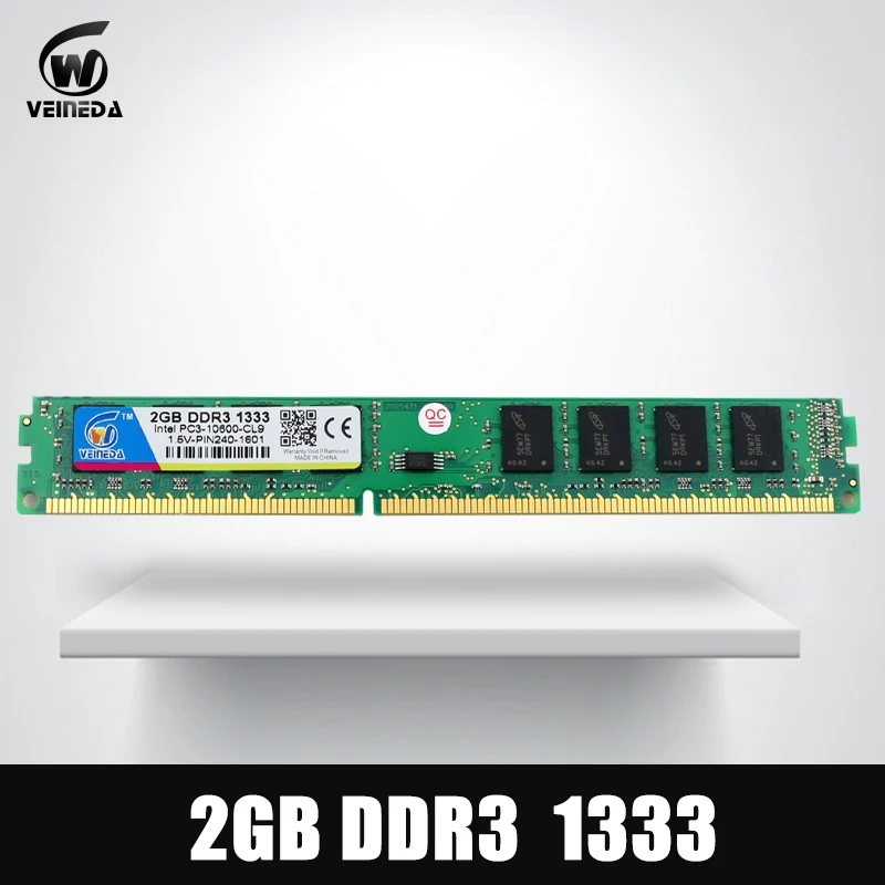 VEINEDA оперативная память ddr2 2 ГБ для Intel AMD совместимая память ddr 2 ГБ 800 667 533