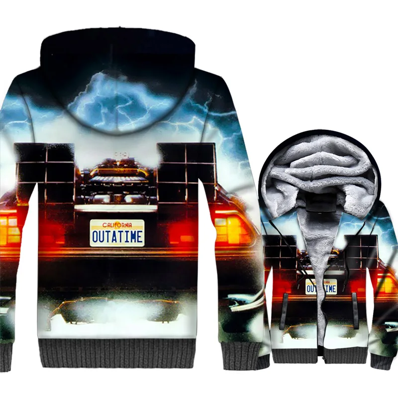 harajuku long sleeve wool liner hoodies Back to the future 2019 new
