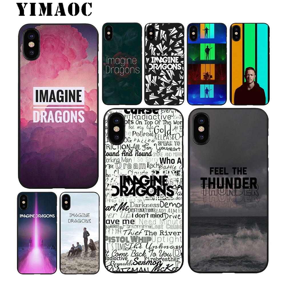 YIMAOC Imagine Dragons Soft Silicone Case for iPhone 11 Pro Xr Xs Max X or 10 8 7 6 6S Plus 5 5S SE |