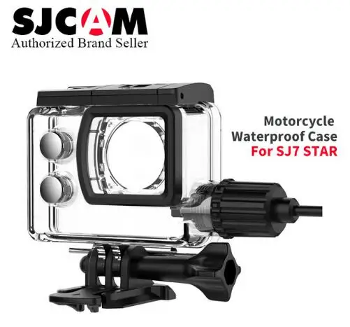 Goede 2018 Originele SJCAM SJ7 Ster Motorfiets Waterdichte Case behuizing sj cam sj7 Voor SJCAM SJ7 Ster Sport Action Camera Accessoires