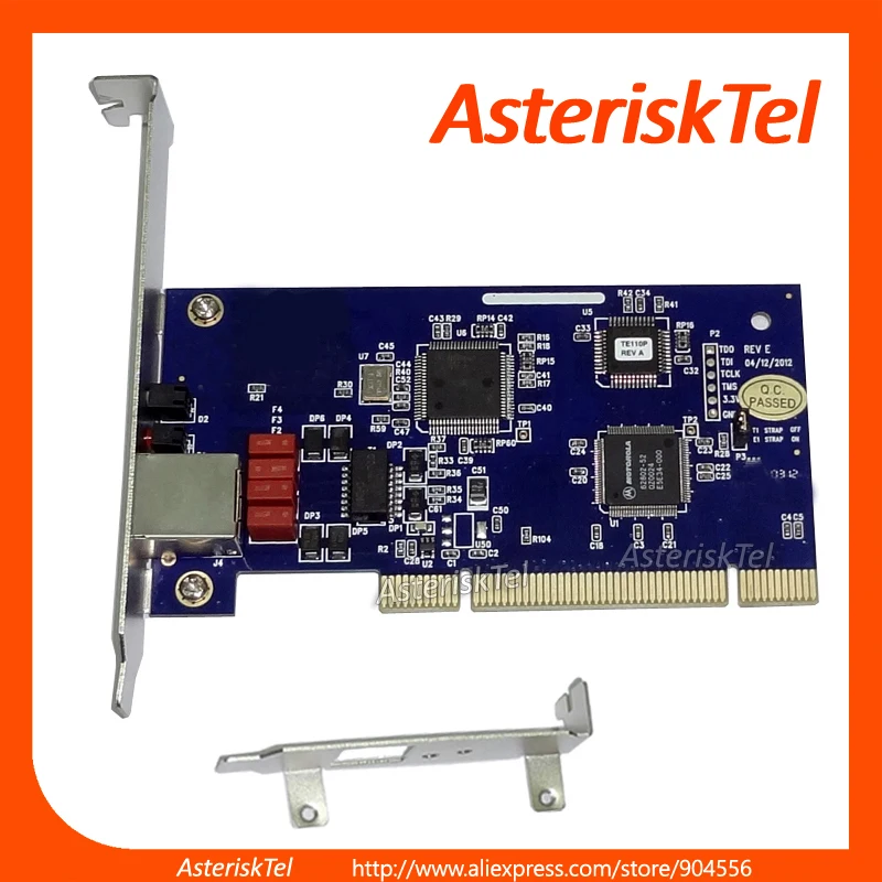 TE110p карта Asterisk однопортовая T1/E1 карта с низким профилем для 2U, ISDN PRI карта, AsteriskNow Asterisk FreePBX sangoma карта