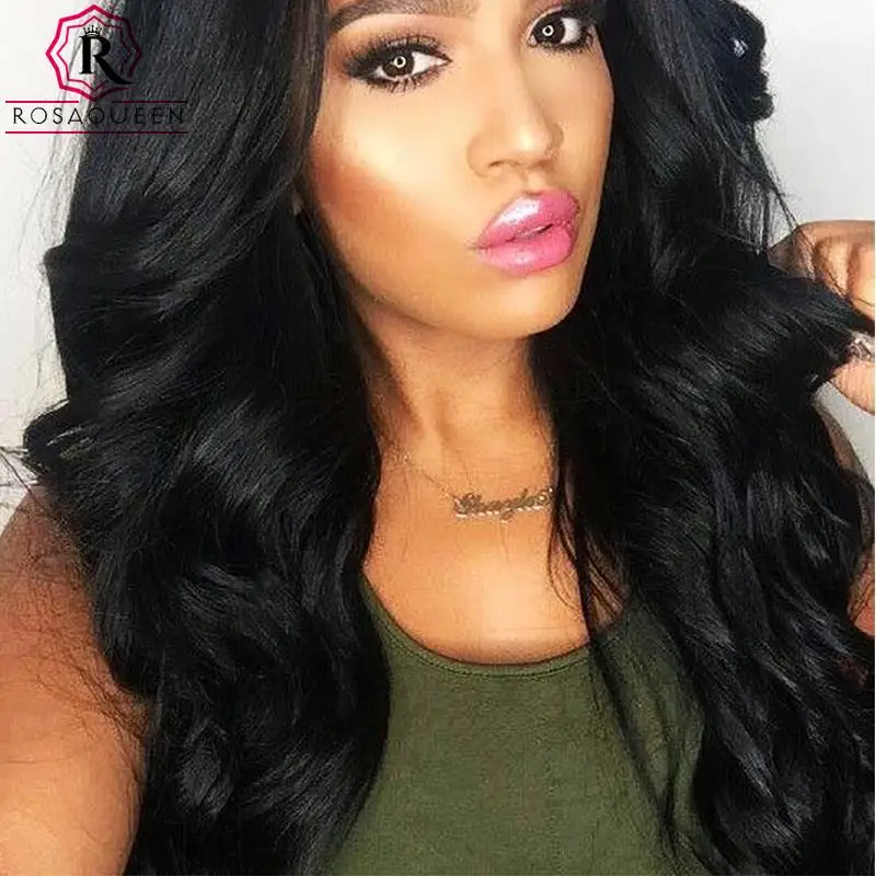 

7A Peruvian Body Wave Hair Bundles 4Pcs Peruvian Virgin Hair Body Wave 100% Human Hair Weave Wavy Rosa Queen Hair Products