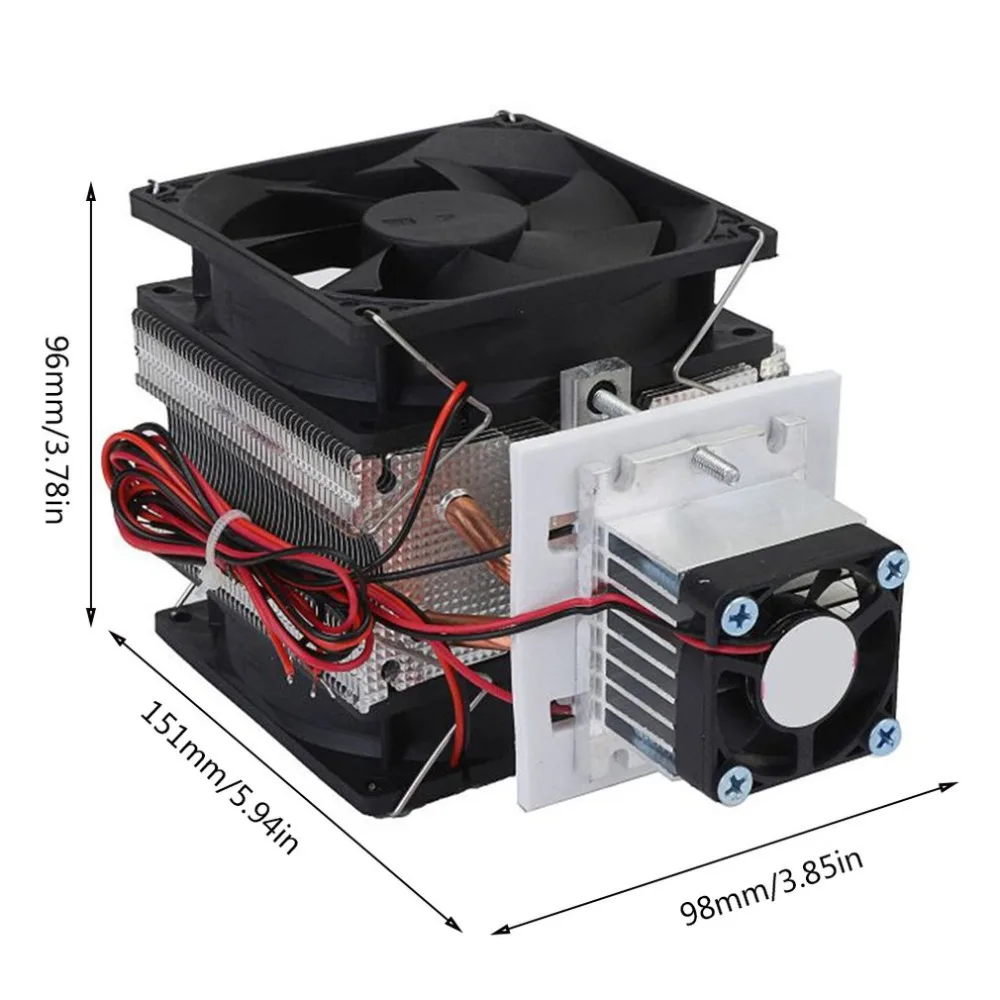 12 V 5A DIY Электронный холодильник на полупроводниках радиатор охлаждающее оборудование охлаждающий вентилятор устройство быстрого
