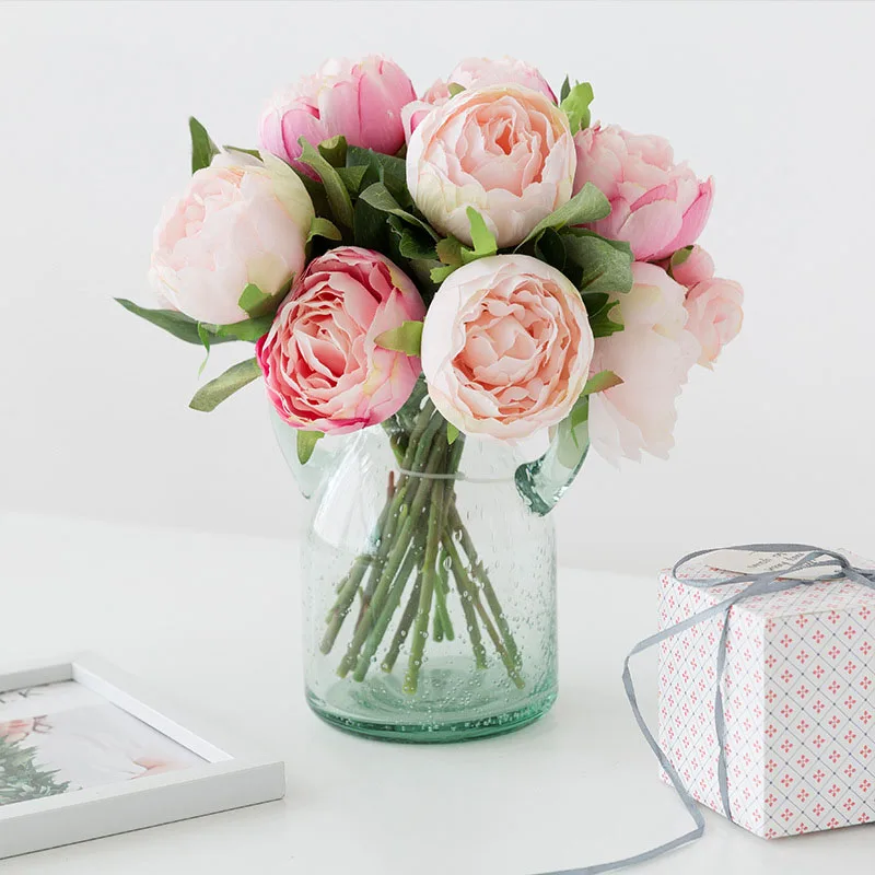 artificial flowers peony bouquet  (21)