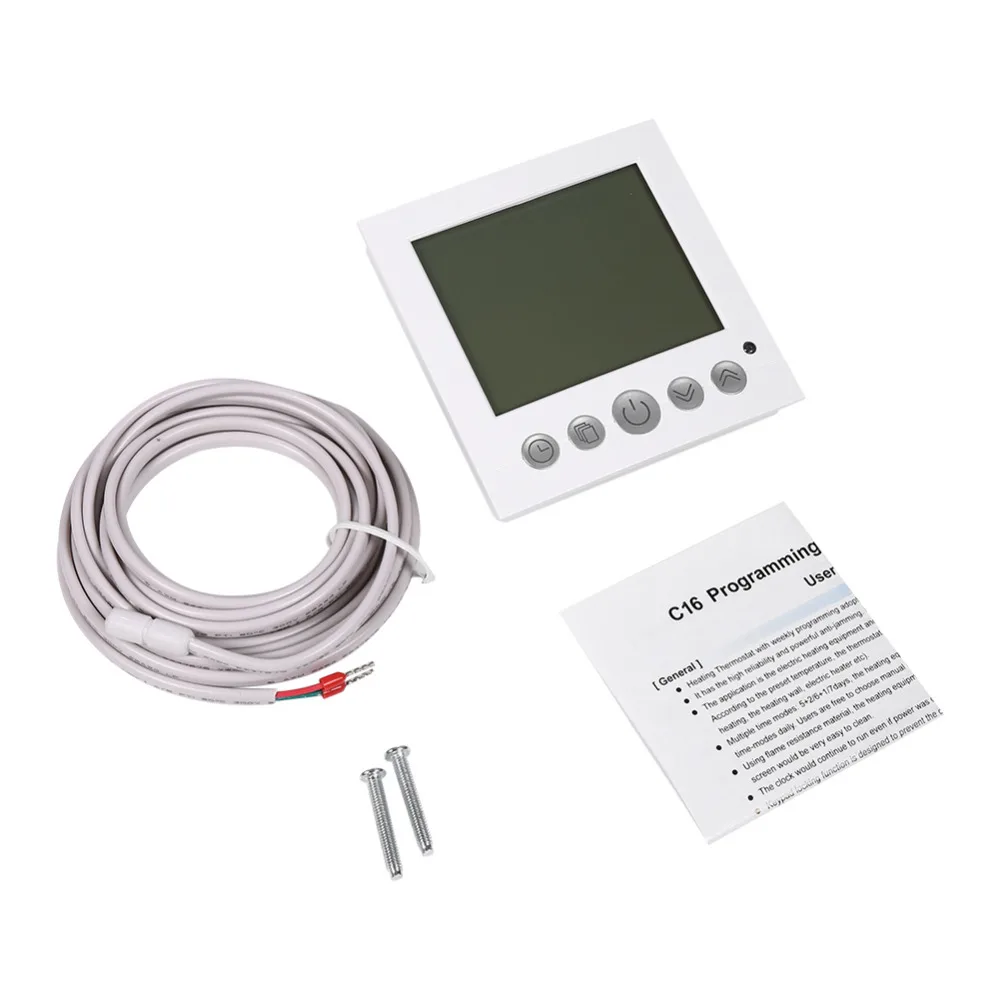 

LCD Digital Programmable Thermostat Temperature Controller for Air Condition Floor Heating