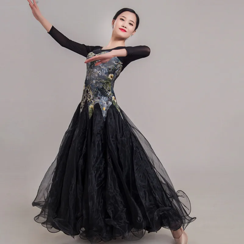 Бальное платье Одежда для танцев Румба стандартные гладкие платья стандартное с