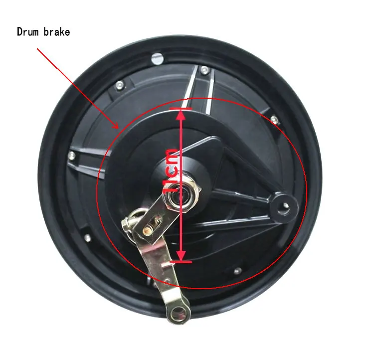 48V60V72V96V10 inch1000W1500W2000W бесщеточный двигатель ступицы постоянного тока для электрического транспортного средства задний колесный барабан тормоза/дисковый тормоз DIY аксессуары