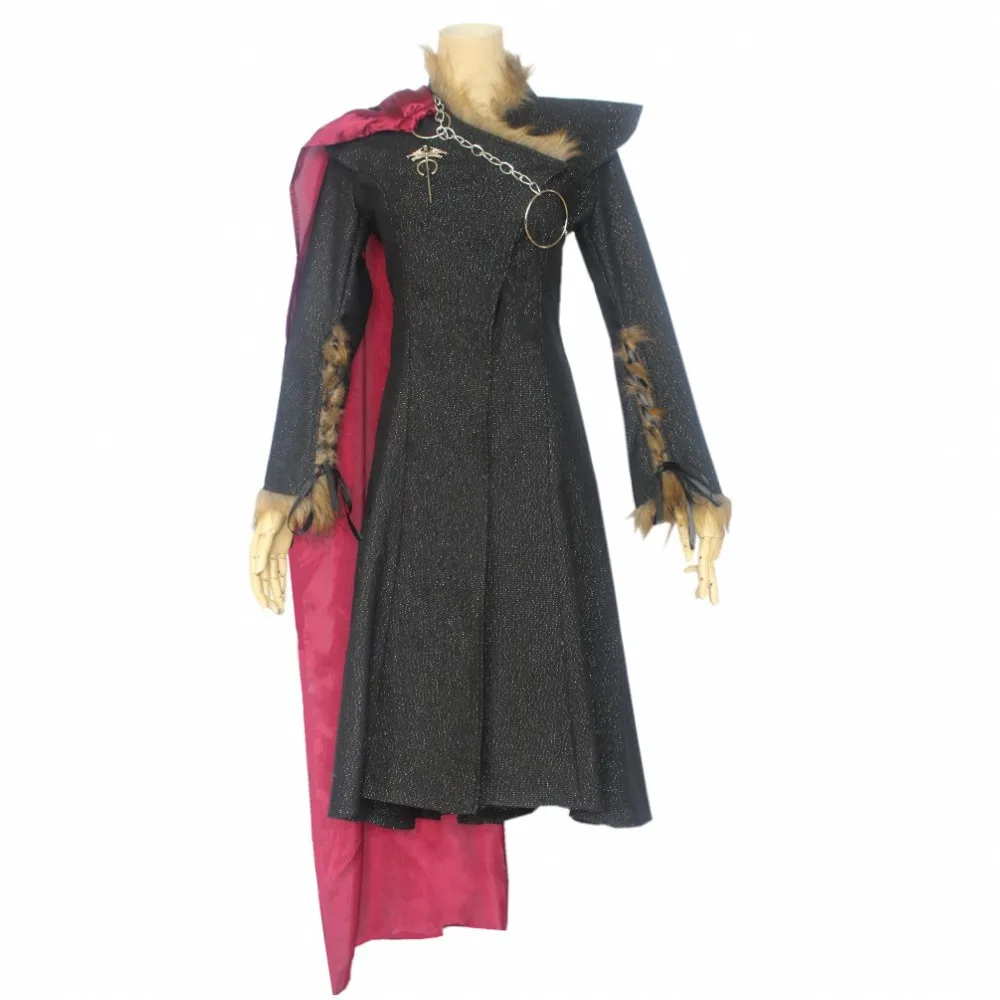 Game of Thrones Season 8 Daenerys Targaryen Cosplay Costume Trench Coat Jacket