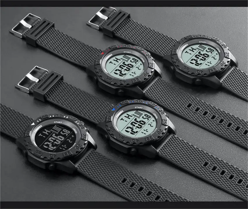 Coolboss Элитный бренд Для мужчин s спортивные часы цифровой ЖК-дисплей военные часы Для мужчин модные Повседневное электроники наручные часы