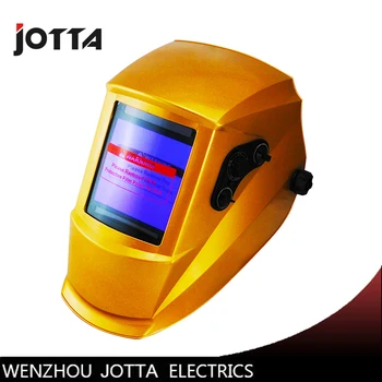 

gold LI battery solar auto darkening/shading electric welding mask/helmet for welding equipment and plasma cutter/machine