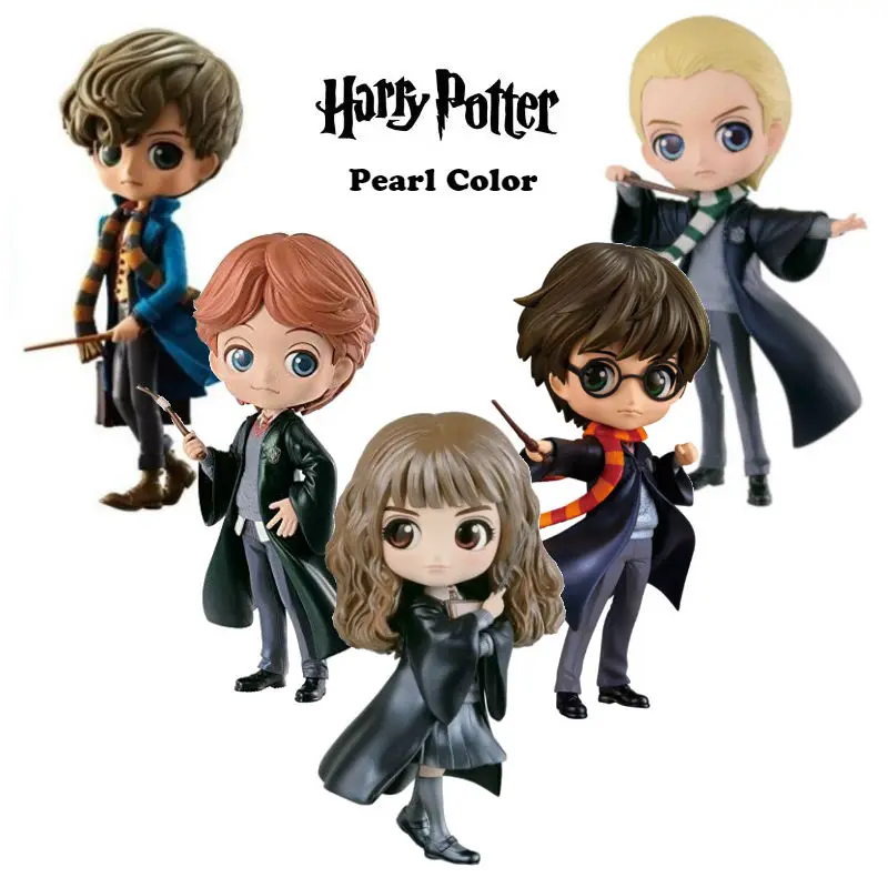 

Q POSKET HARRY POTTER Pearl Color Ver. Hermione Granger Draco Malfoy Ron Weasley Newt Scamander toy figure rare