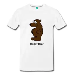 Папа медведь Для мужчин футболка скидка 100% хлопок футболка для Для мужчин летние Повседневное человек футболка хорошее Качество платье