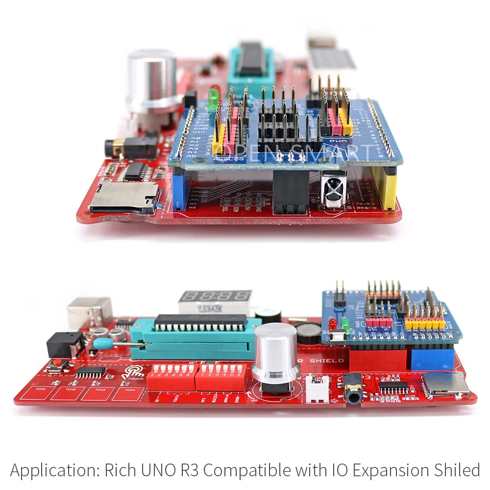 Многофункциональная макетная плата Rich UNO R3 Atmega328P для Arduino с модулем MP3 /DS1307