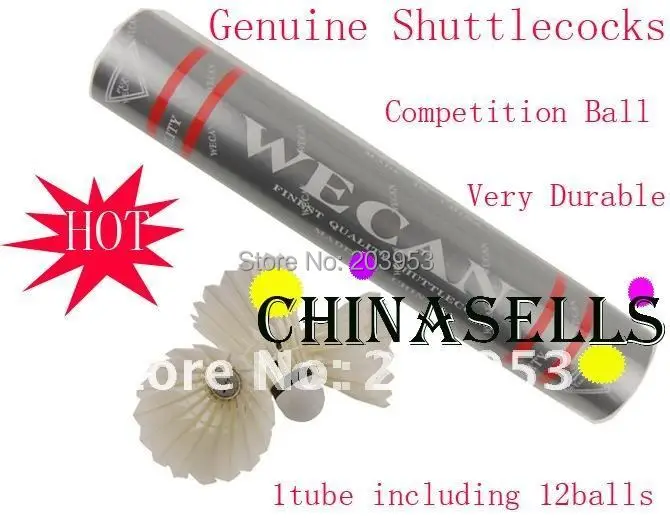

in stock Genuine Silver Wecan badminton shuttlecock 12balls