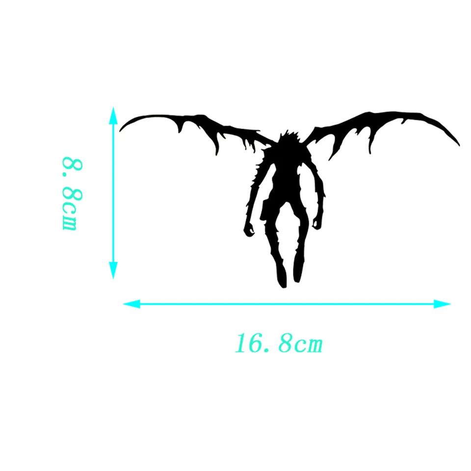 Death Note Ryuk Fashion Vinyl Car Sticker Car-Styling Creative Car Body Window Wall Reflective Decorative Stickers 16.8cm8 (6)_