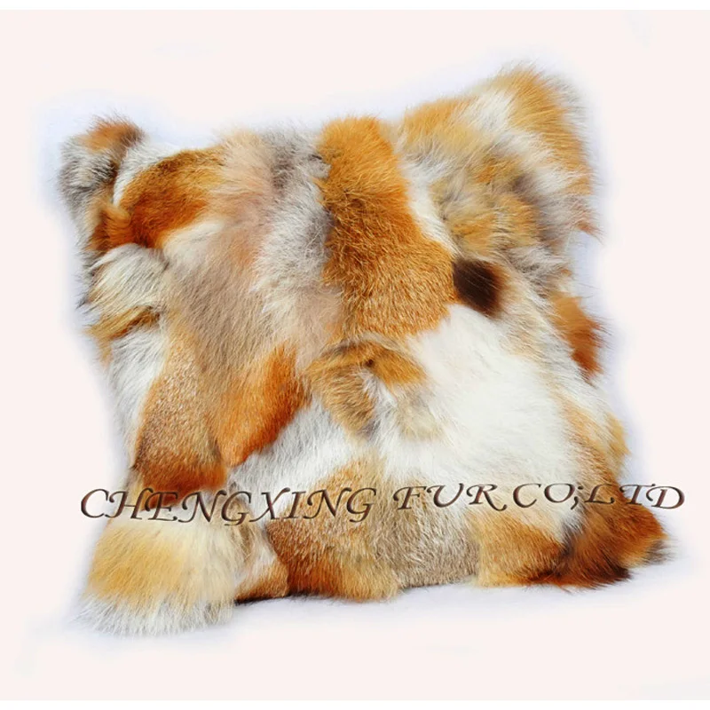 

CX-D-69/Z New Products Red Fox Fur Sofa Cushion Cover