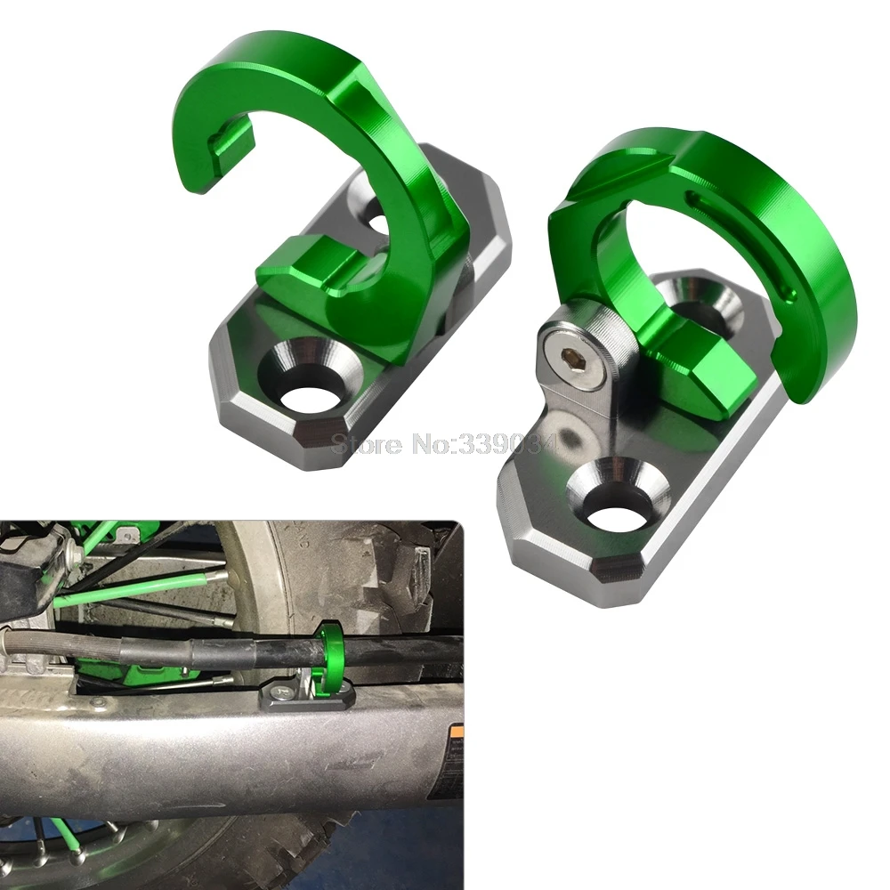 NICECNC Rear Brake Line Cable Clamp For Kawasaki KX80 KX85 KX100 KX125