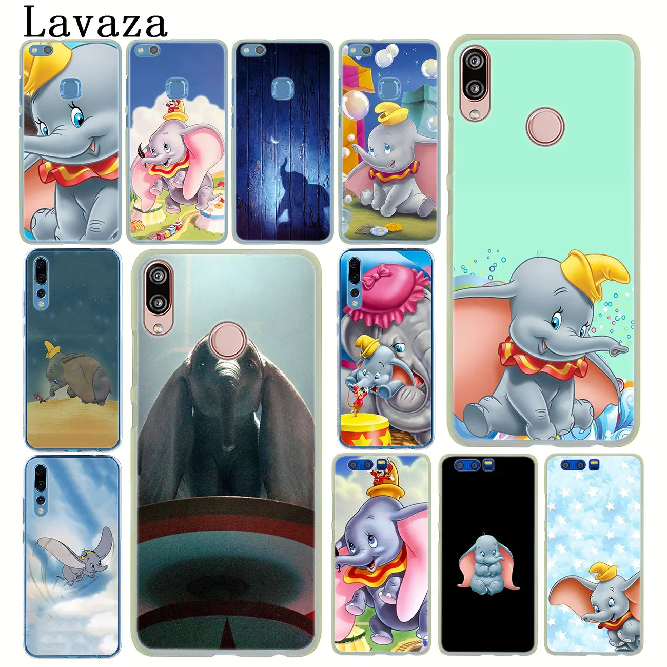 Твердый чехол для телефона Lavaza Dumbo elephant Huawei P30 P20 P10 P9 Plus P8 Lite Mini 2017 2016 2015 P smart Z