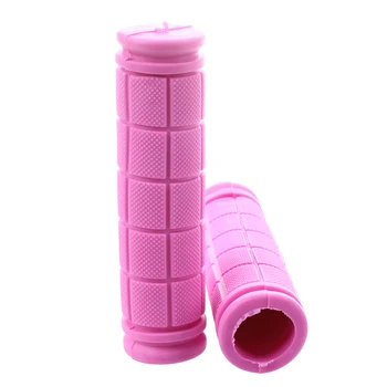 

Mountain Bike Grips screw handles handlebars Trekking Soft Rubber 1 pair Pink