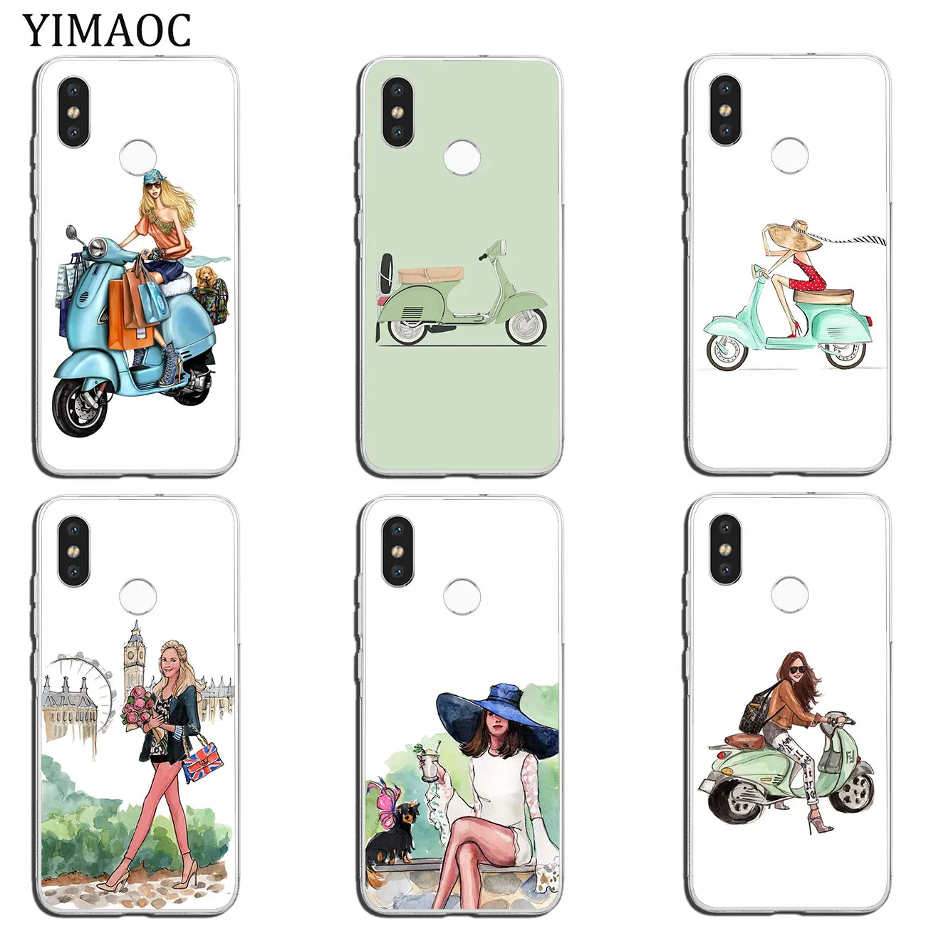 Мягкий чехол для Xiaomi MI Redmi 8A 7A 6A 5A 4X Note 8 7 6 Pro 5 Plus|Бамперы| |