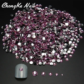 

5Sizes Light Pink Colors 3D Nail Art Rhinestone Decorations Acrylic Diamond Shapes Rhinestones To Nails Art Accessories