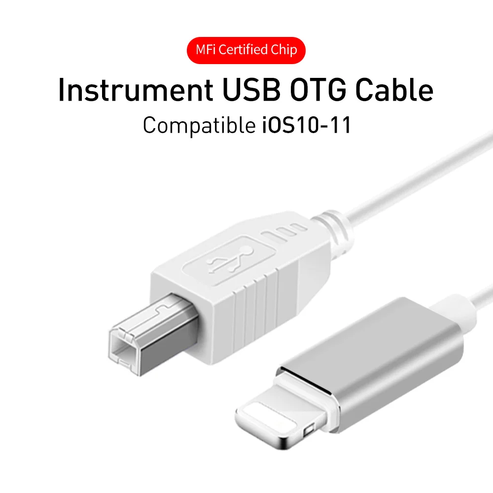 8-контактный адаптер 1,5 м к адаптеру usb type B OTG кабель папа-папа для iPhone iPad к аудиоинтерфейсу электронного музыкального инструмента