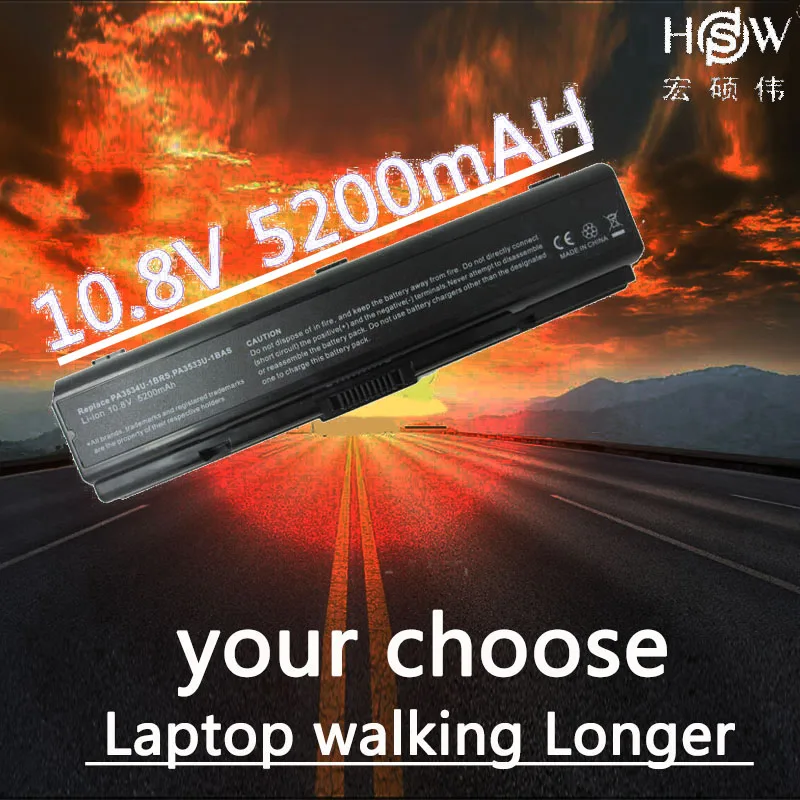 HSW 6 ячеек Новый Latop аккумулятор для Toshiba L300 спутниковый A350 A355 U405 A205 A215 A200 PA3534U PA3535U