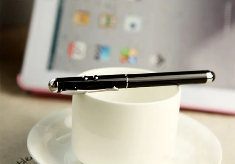10 functional stylus pen with laser light and torch