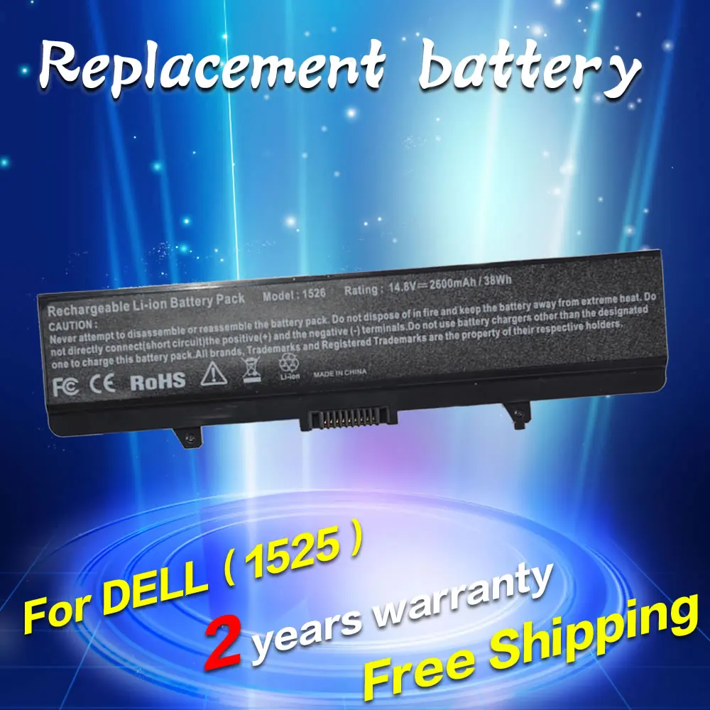 JIGU laptop battery For DELL dell INSPIRON 1525 1526 1545 1440 1750 vostro 500 HP297 GW240 RN873 312-0626 312-0634 0XR693