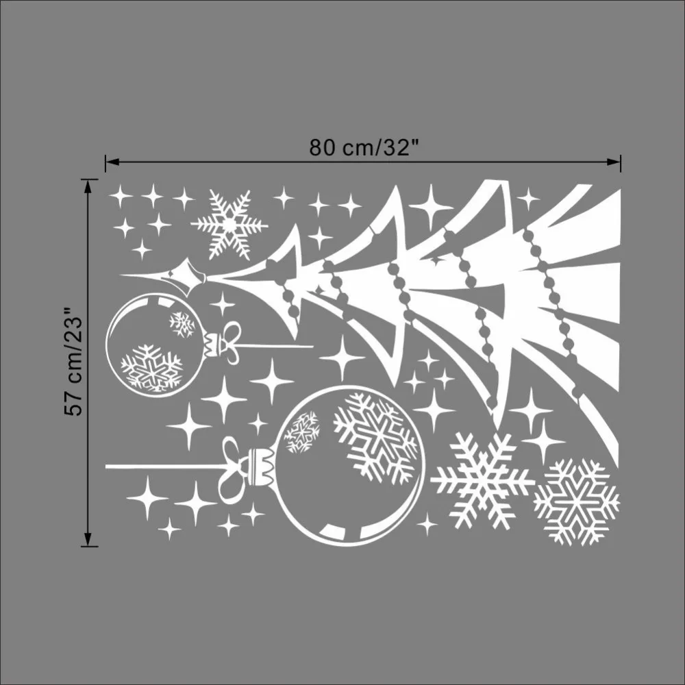 80*123cm New Year Merry Christmas Tree Snow Frozen Decal Wall Sticker Vinyl Art Christmas Window Decals Home Decoration D-064 80*123cm New Year Merry Christmas Tree Snow Frozen Decal Wall Sticker Vinyl Art Christmas Window Decals Home Decoration D-064