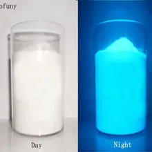 Ультратонкая яркая флуоресцентная цветная фосфорная пудра светится в темноте Порошковая светящаяся пигментная Фотолюминесцентная Пылезащитная пленка
