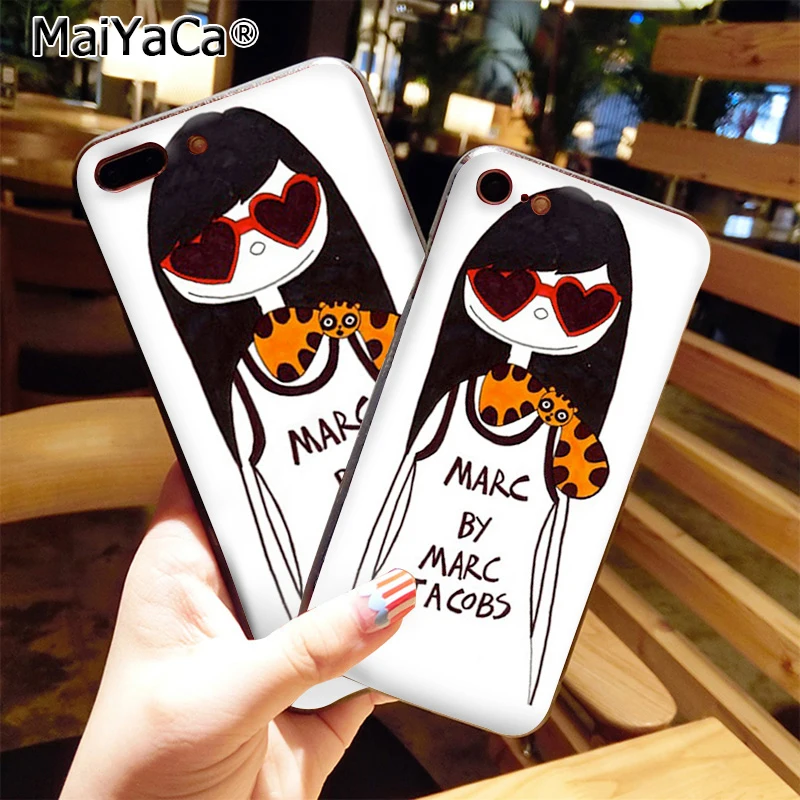 

MaiYaCa Silicone case Marc. Jacobs Girl Cinderella DIY Painted Beautiful phone Accessories For iphone 6 6plus 7 7plus case