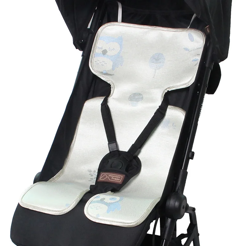 1 PC Passeggino Zerbino Per Bambini Universale Trolley Ombrello Zerbino Carbone Di Legna di Bambù di Seta del Ghiaccio Fresco Zerbino