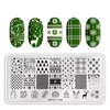 1pc  Nail Stamping Plate Halloween Image Celebration Christmas Snowflake Rectangle Manicure Stamp Template Nail Art Image Plates ► Photo 3/5