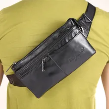 Мужской дизайнерский ремень из натуральной воловьей кожи, поясная сумка на бедро, кошелек для монет, дорожная мужская сумка-мессенджер, сумка для денег